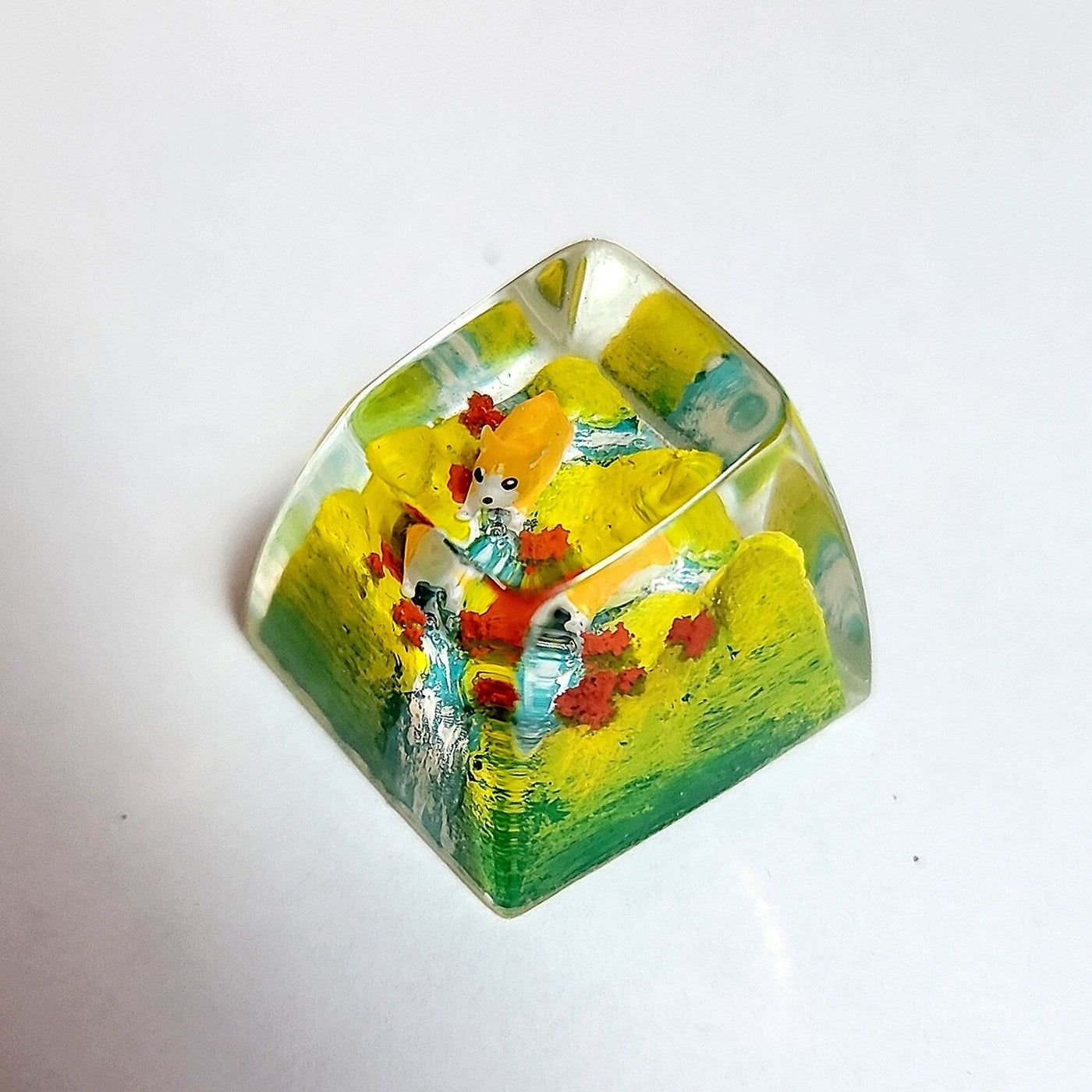 Corgi Dog Artisan Keycaps Epoxy Resin