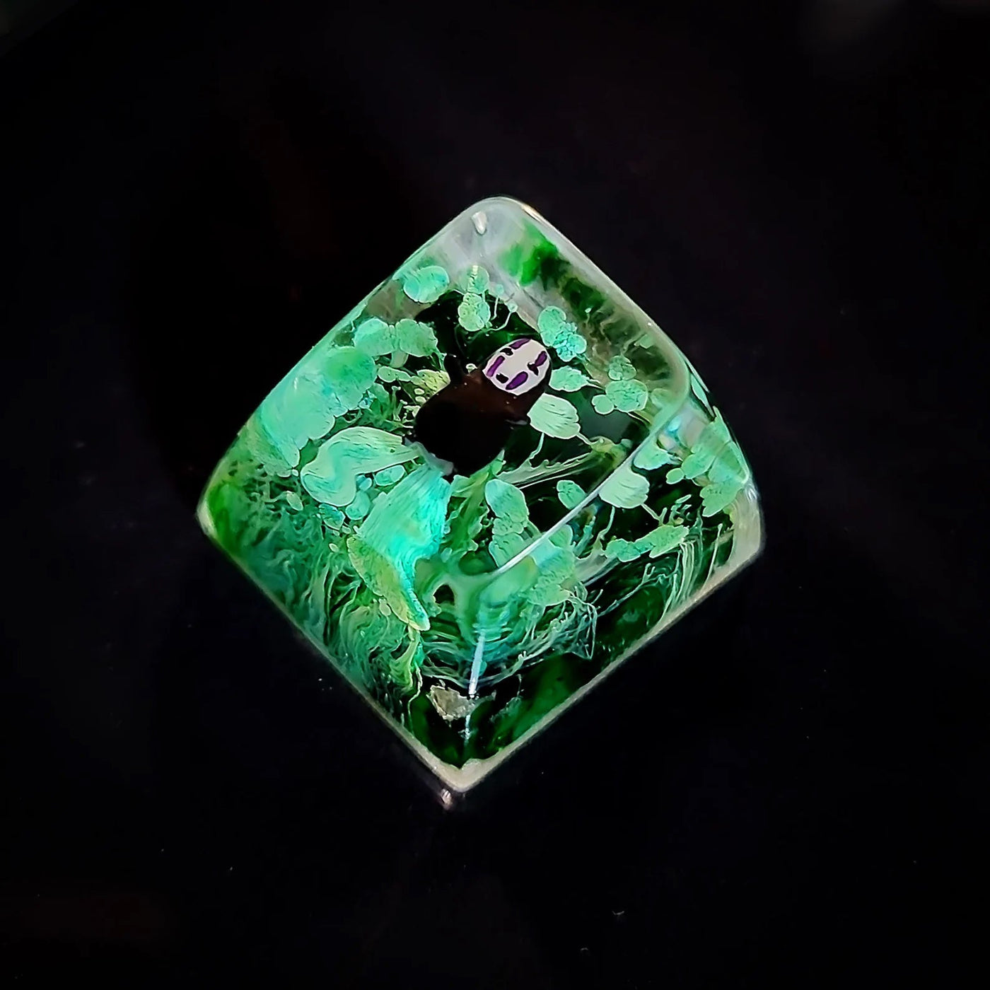 Spirited Away No Face Faceless Artisan Keycaps Epoxy Resin