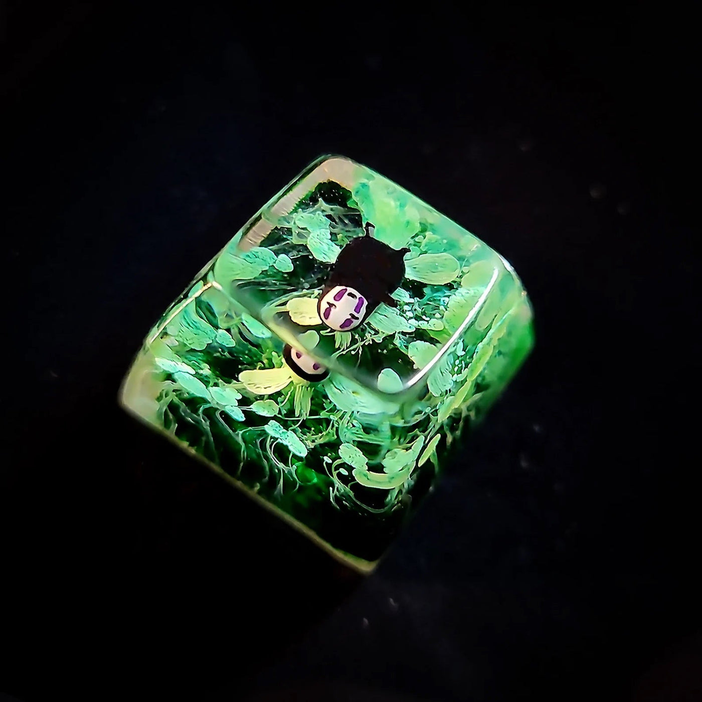 Spirited Away No Face Faceless Artisan Keycaps Epoxy Resin