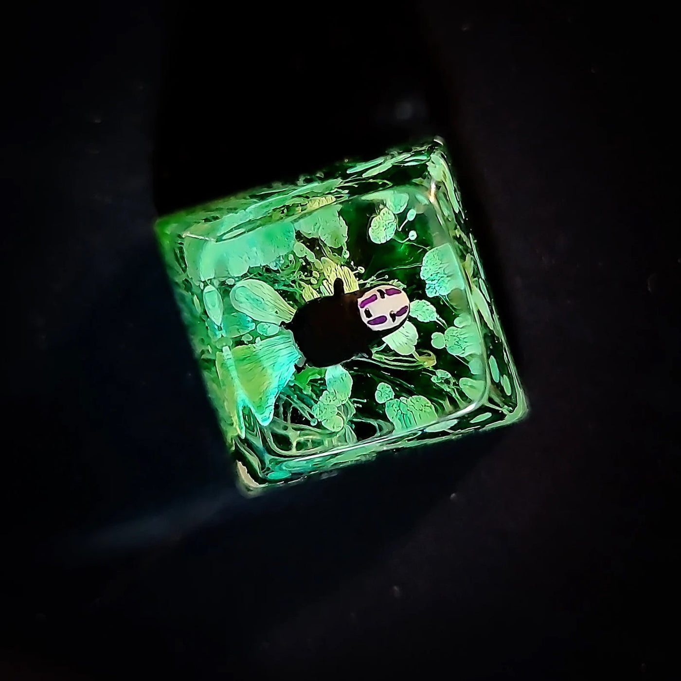 Spirited Away No Face Faceless Artisan Keycaps Epoxy Resin