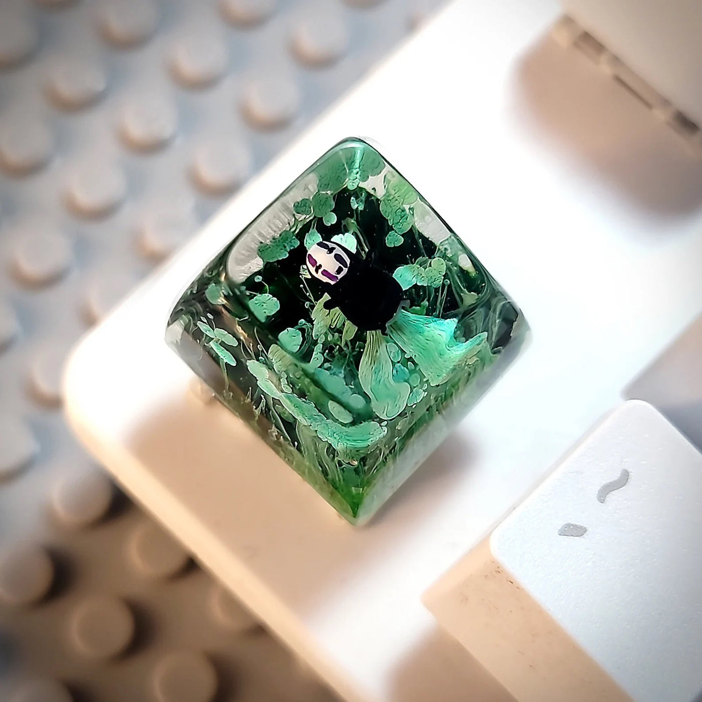 Spirited Away No Face Faceless Artisan Keycaps Epoxy Resin