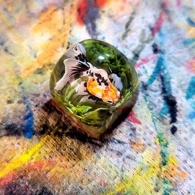 Gold Fish Artisan Keycaps Epoxy Resin