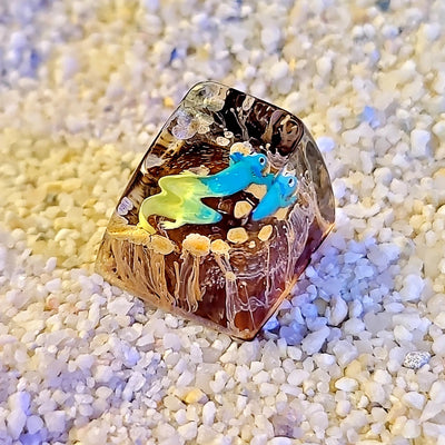 Axolotl Artisan Keycaps Epoxy Resin