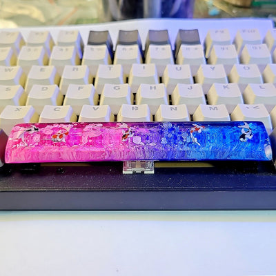 Koi Fish Spacebar Artisan Keycaps Epoxy Resin