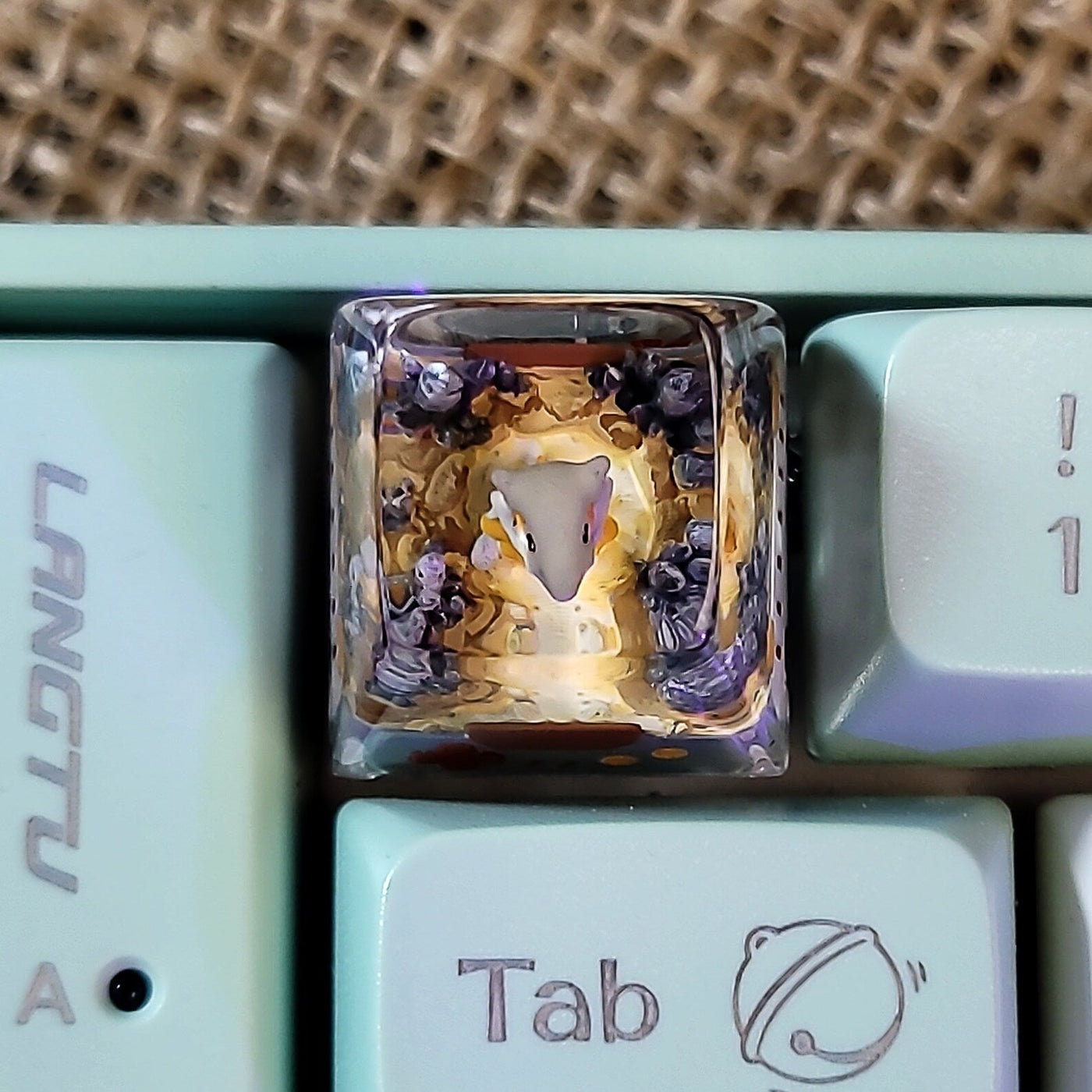 Pokemon Cubone Garagara Artisan Keycaps Epoxy Resin