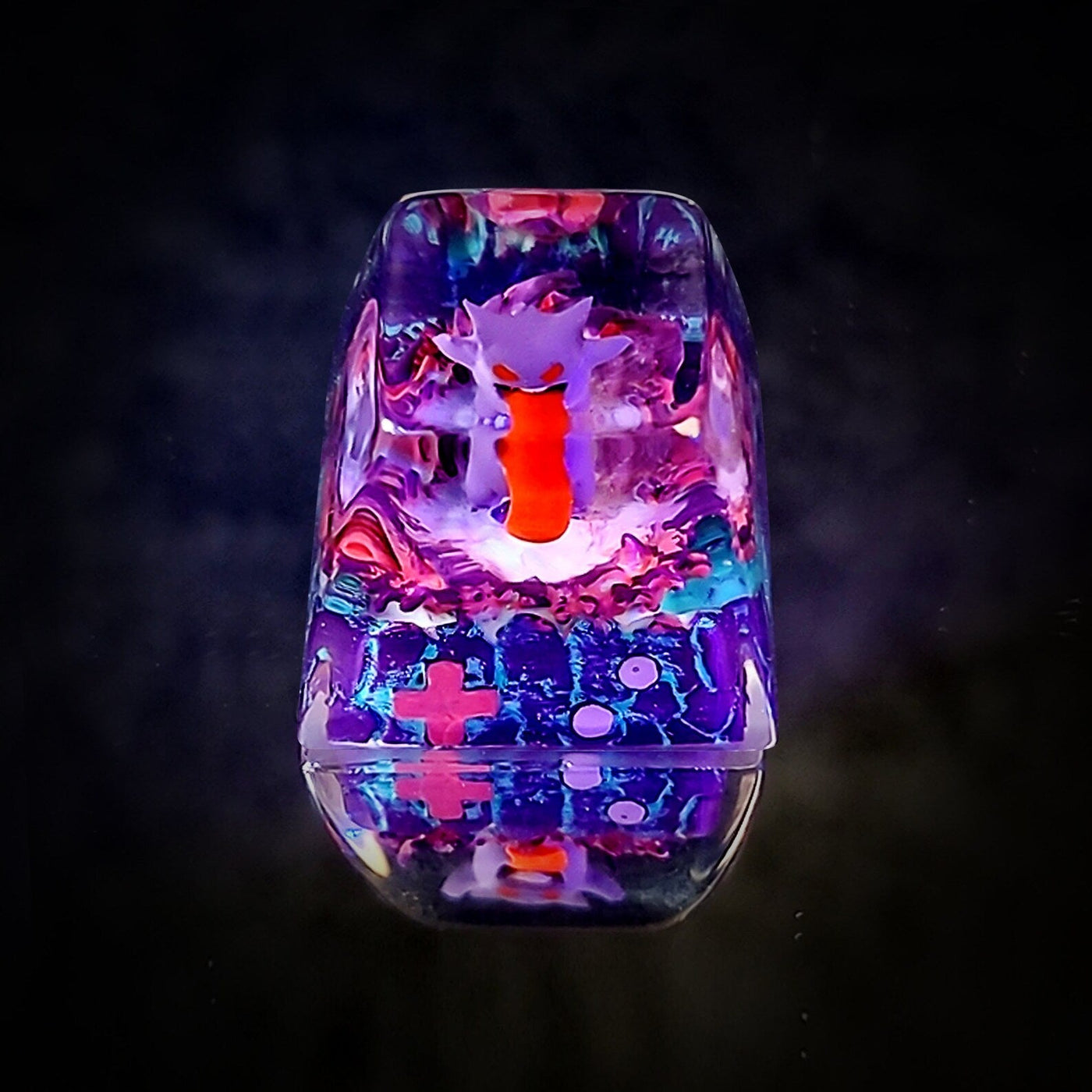 Pokemon Gengar Artisan Keycaps Epoxy Resin