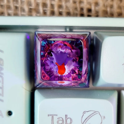 Pokemon Gengar Artisan Keycaps Epoxy Resin