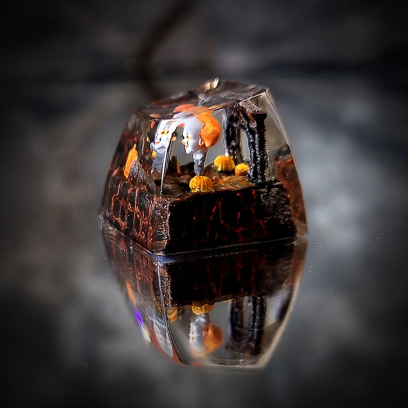 Pennywise The Clown IT Halloween Artisan Keycaps Epoxy Resin