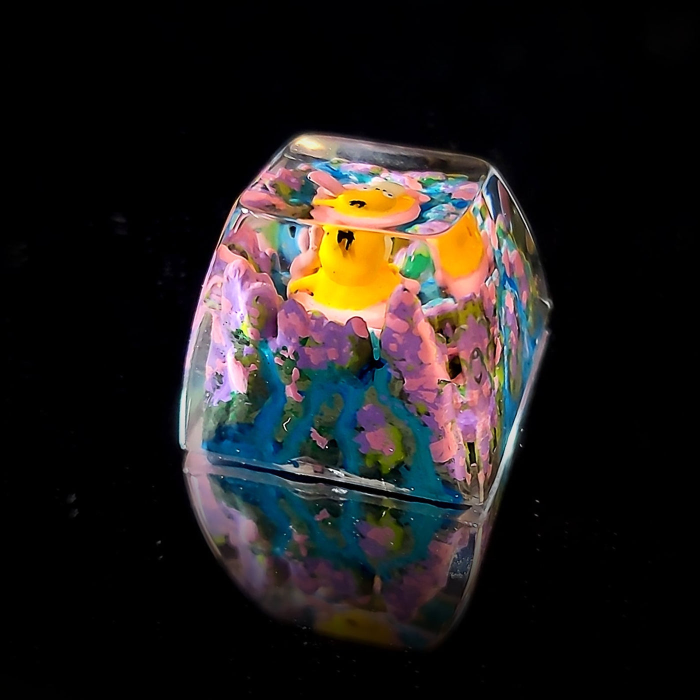 Pokemon Psyduck Artisan Keycaps Epoxy Resin