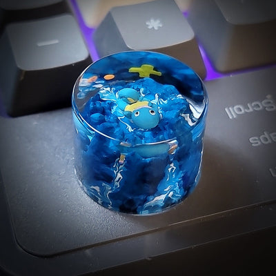 Pokemon Squirtle Keyboard Knob Artisan Keycaps Epoxy Resin