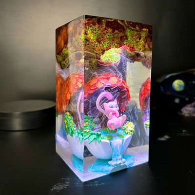 Pokemon Mew Epoxy Resin Lamp, Night Light