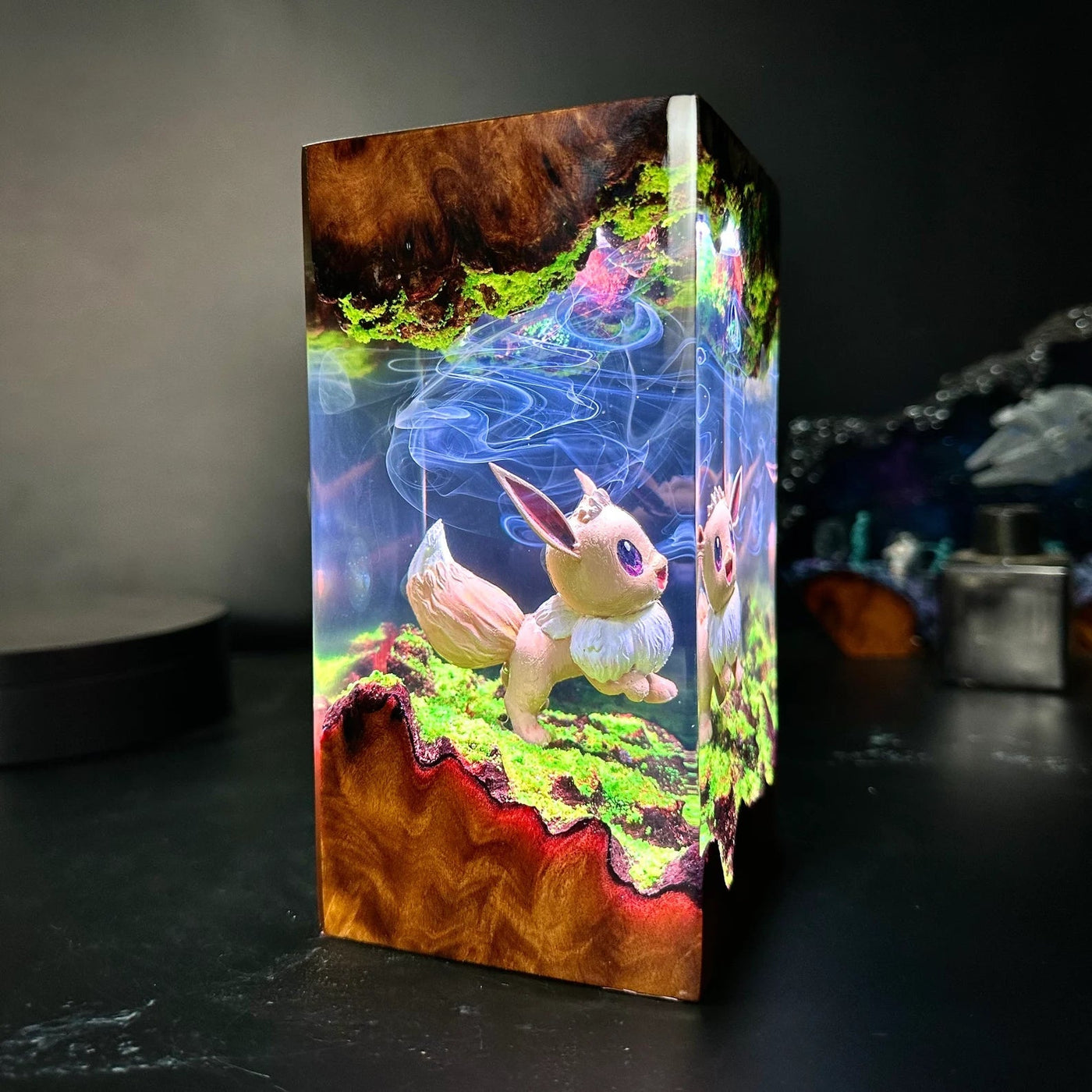 Pokemon Eevee Epoxy Resin Lamp, Night Light