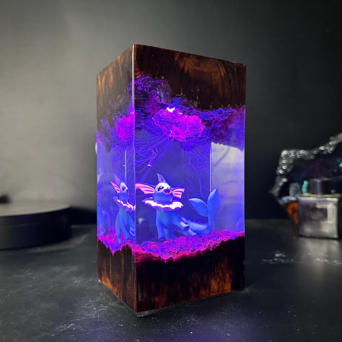 Pokemon Vaporeon Epoxy Resin Lamp, Night Light