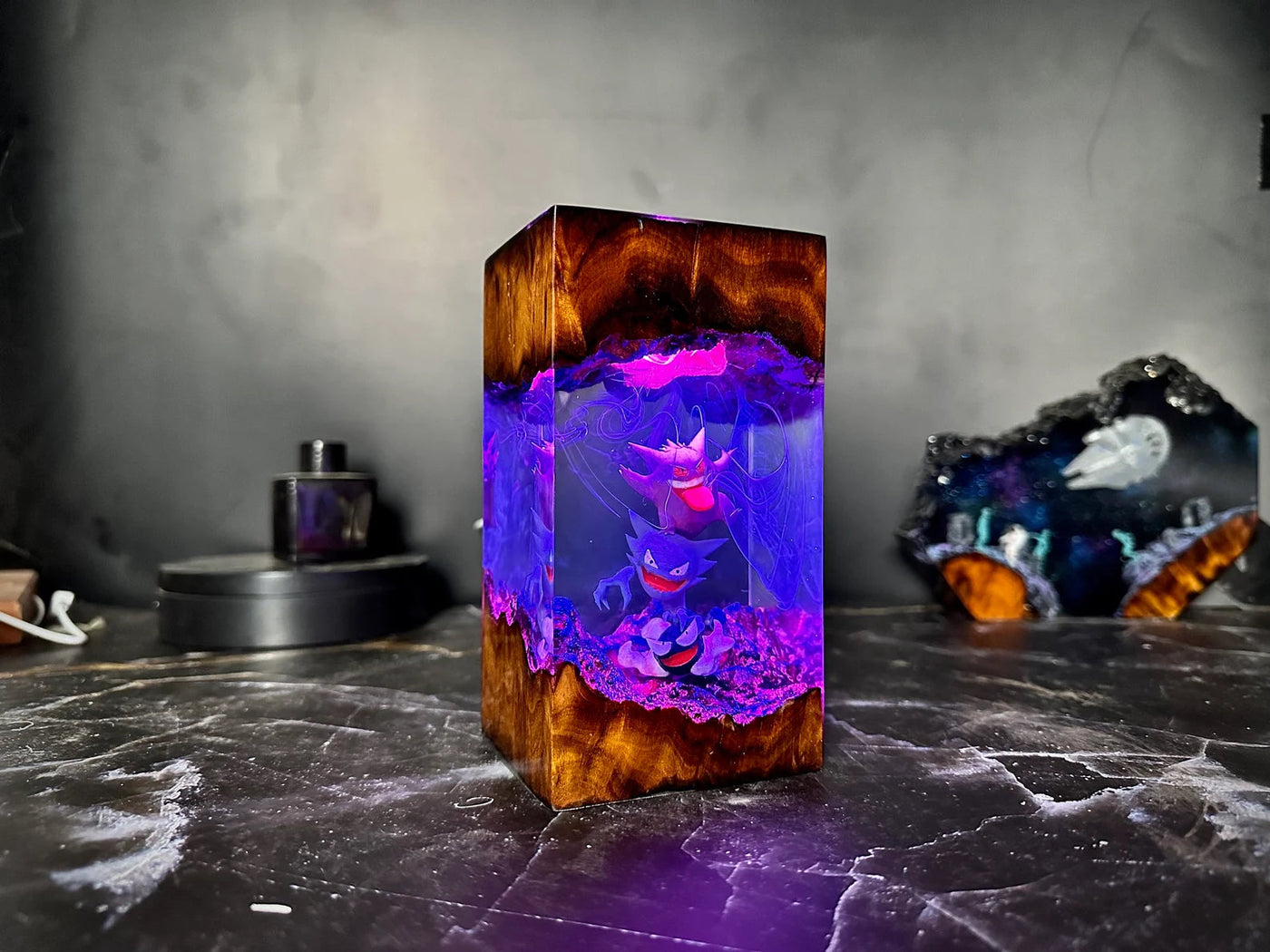 Pokemon Gengar Epoxy Resin Lamp, Night Light