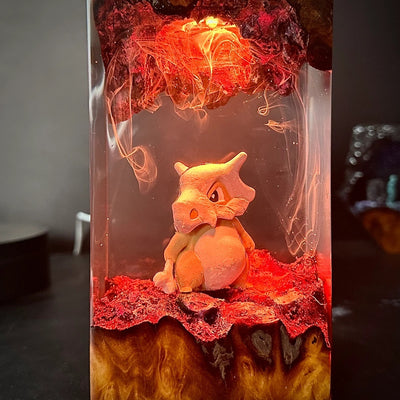 Pokemon Cubone Epoxy Resin Lamp, Night Light