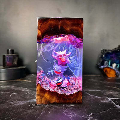 Pokemon Gengar Epoxy Resin Lamp, Night Light