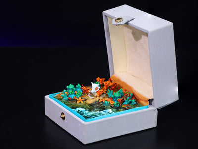 Pokemon Cubone Garagara Island Diorama Treasure Mistery Box Gift Epoxy Resin, Night Light