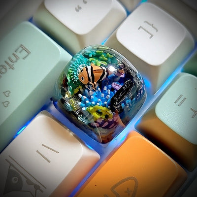 Finding Nemo Fish Artisan Keycaps Epoxy Resin