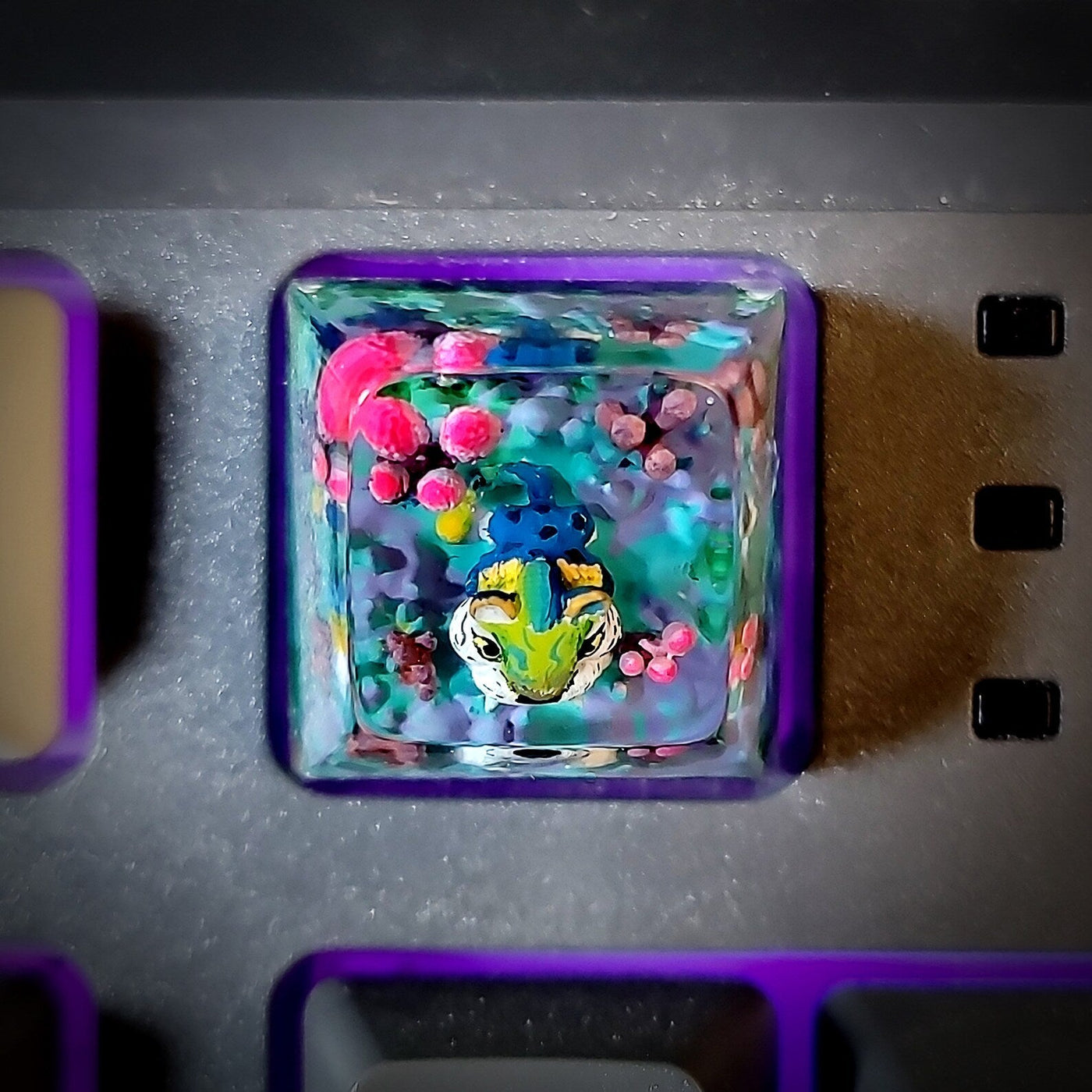 The Croods Chunky Artisan Keycaps Epoxy Resin