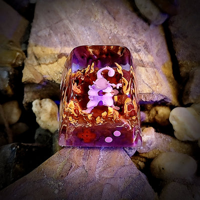 Pokemon Mewtwo Artisan Keycaps Epoxy Resin