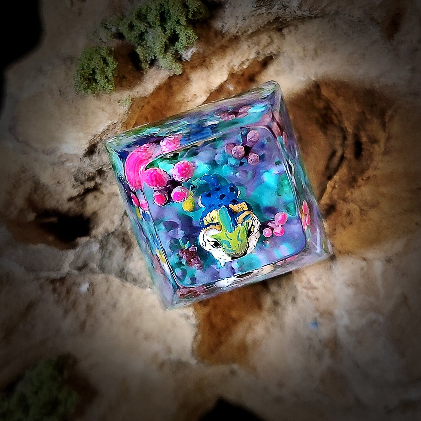 The Croods Chunky Artisan Keycaps Epoxy Resin