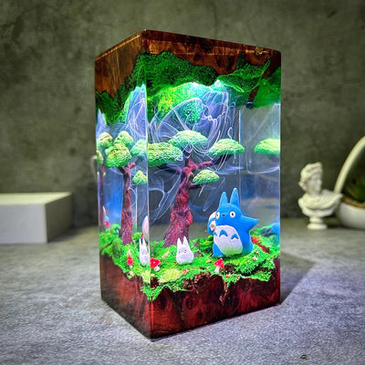 Totoro Epoxy Resin Lamp, Night Light