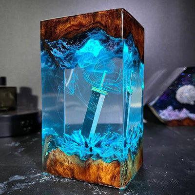 Final Fantasy Buster Sword Epoxy Resin Lamp, Night Light