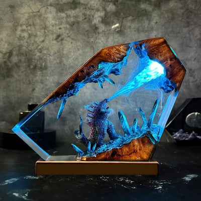 Godzilla King Of The Monsters Epoxy Resin Lamp, Night Light