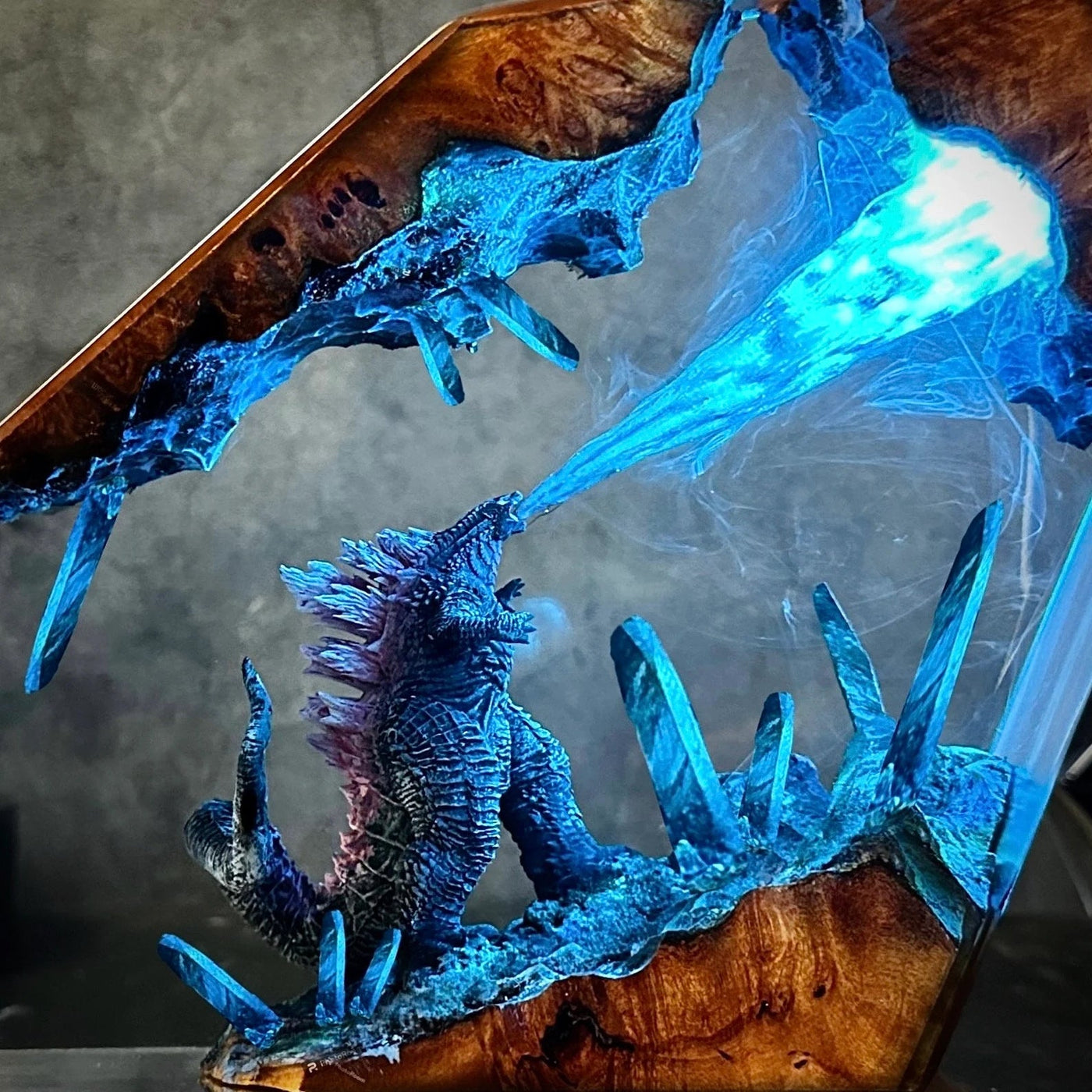 Godzilla King Of The Monsters Epoxy Resin Lamp, Night Light