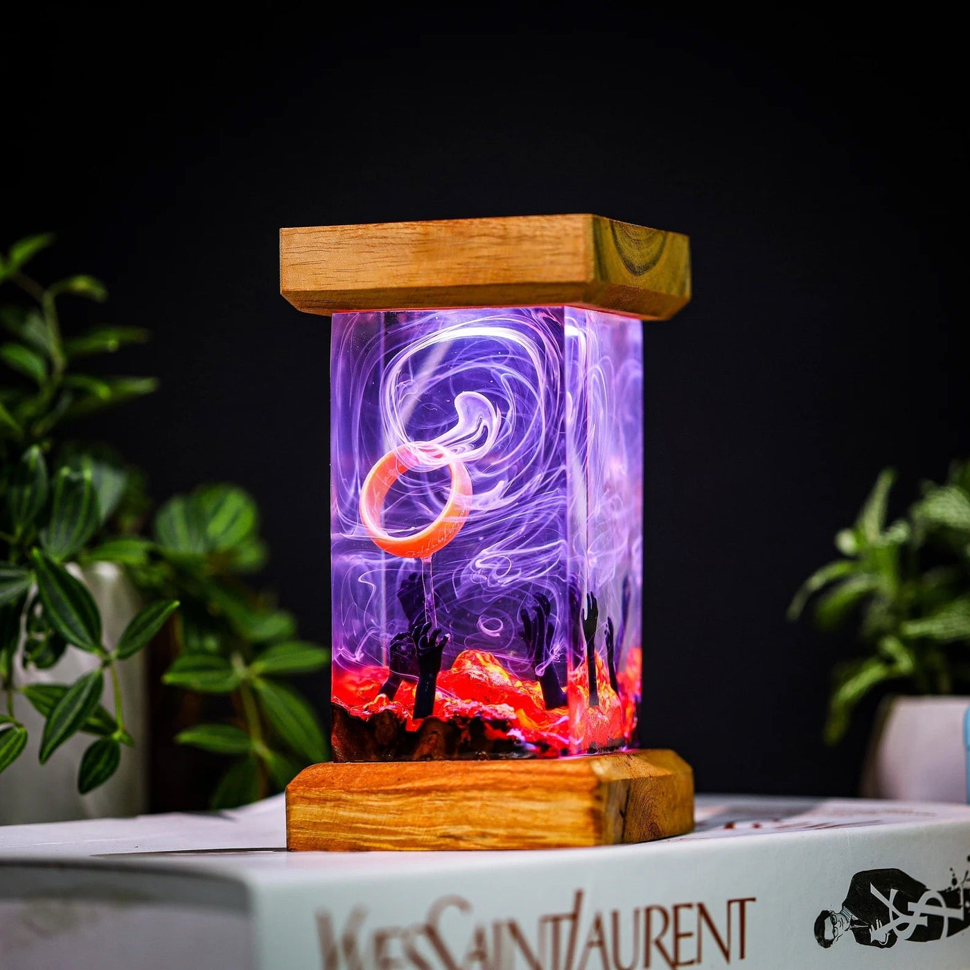 LOTR Lord Of Rings The One Ring Longing Hands Epoxy Resin Lamp, Night Light