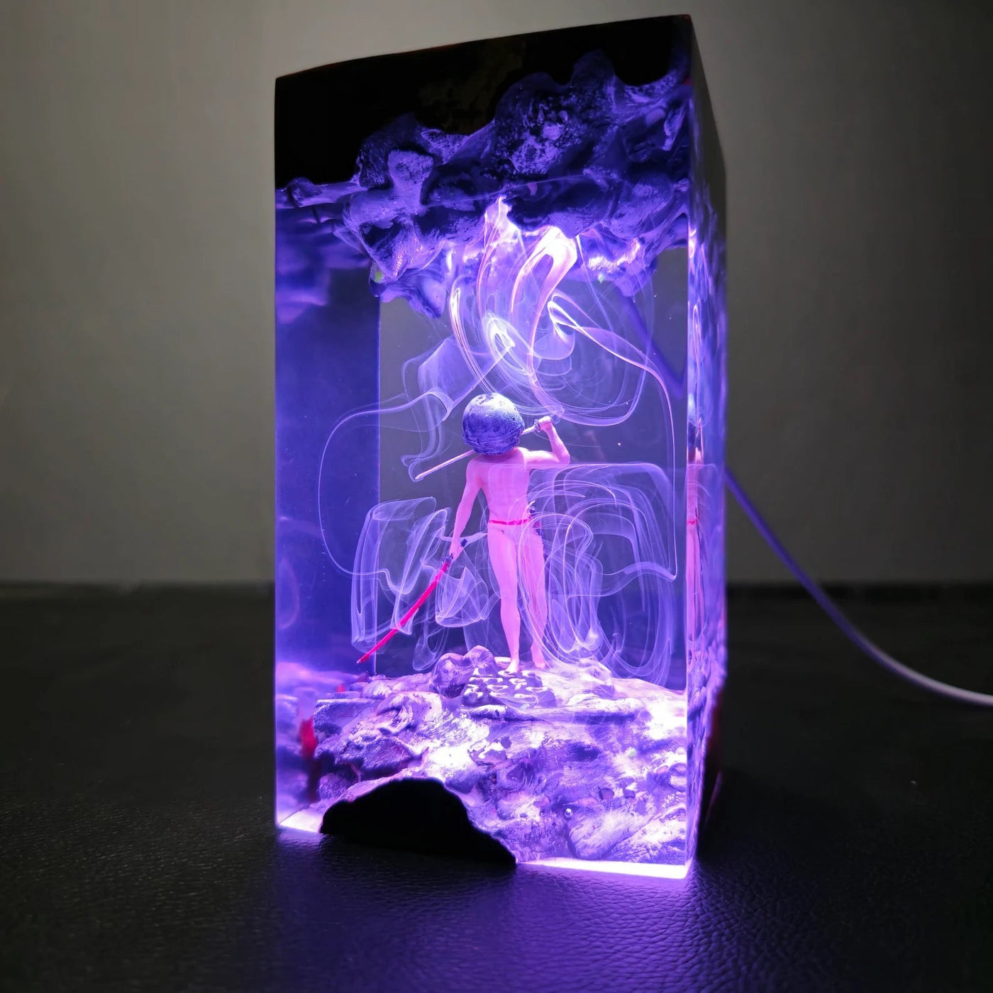 Let Me Solo Her Dark Souls Epoxy Resin Lamp, Night Light