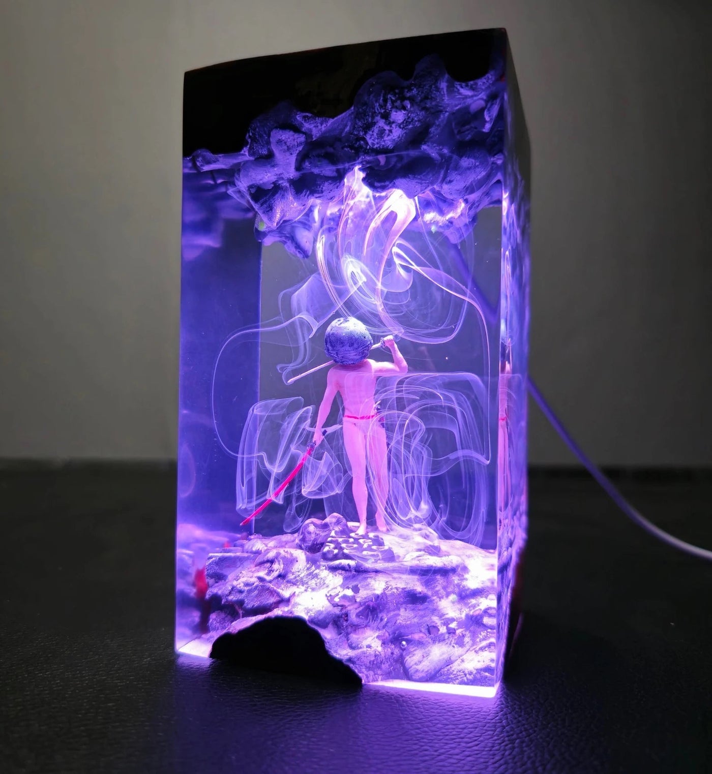 Let Me Solo Her Dark Souls Epoxy Resin Lamp, Night Light