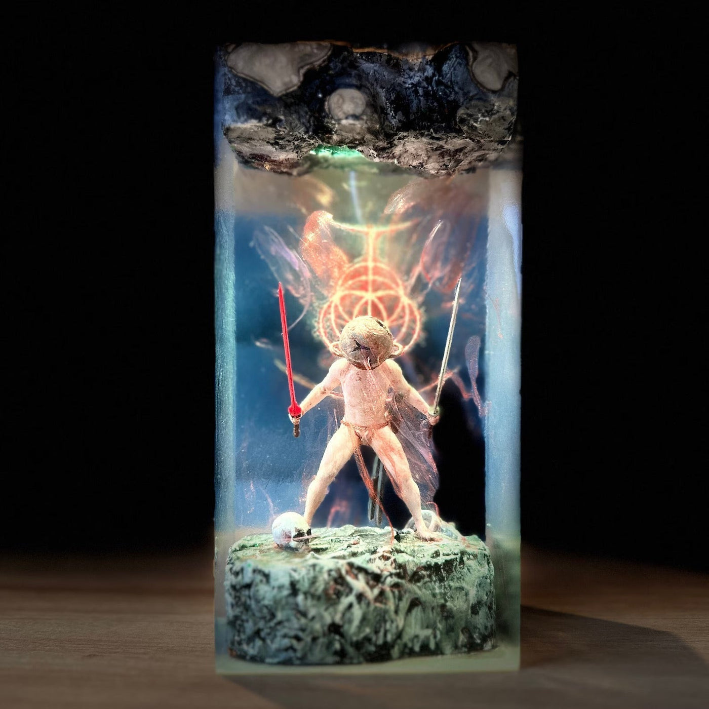 Let Me Solo Her Dark Souls x Elden Ring Epoxy Resin Lamp, Night Light