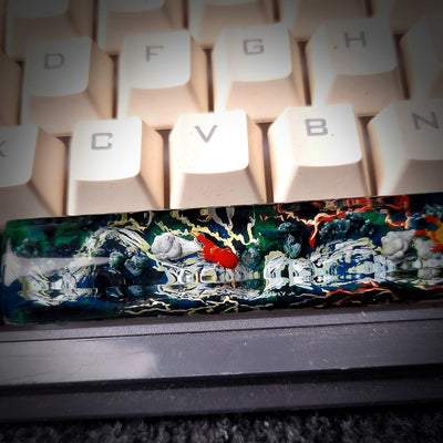 Marvel The Flash Spacebar Artisan Keycaps Epoxy Resin