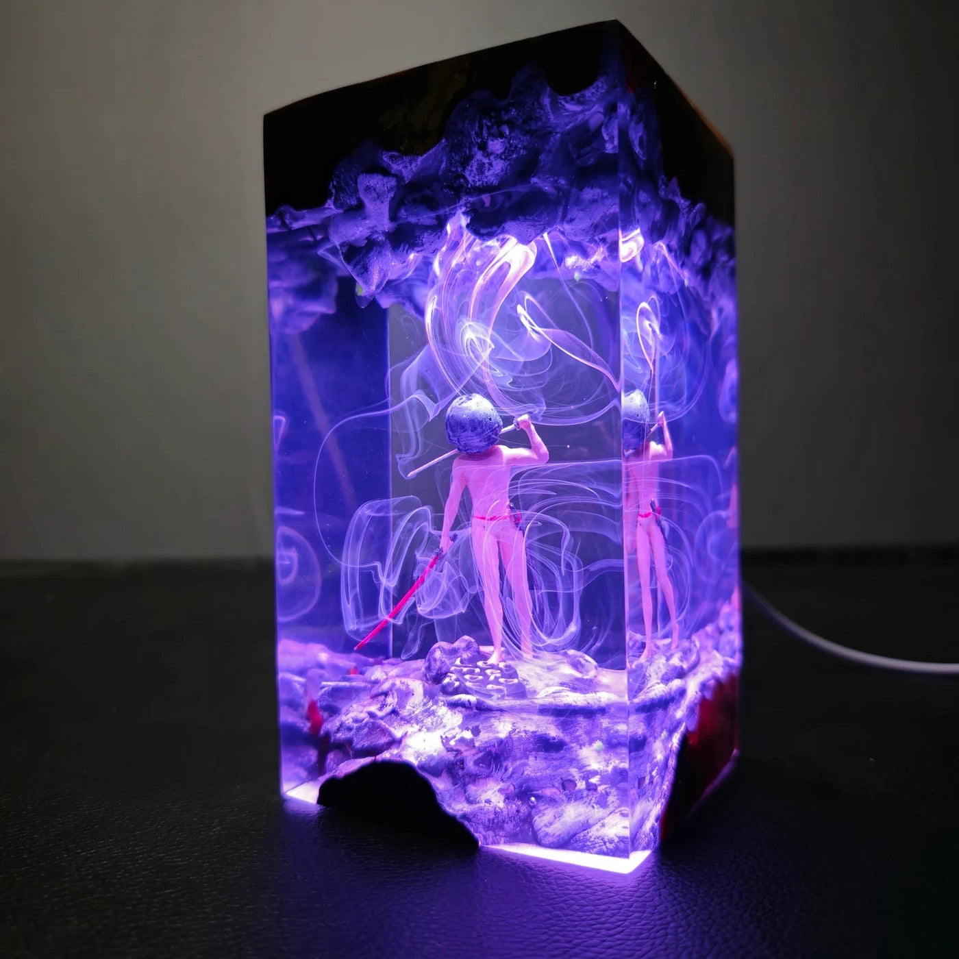 Let Me Solo Her Dark Souls Epoxy Resin Lamp, Night Light