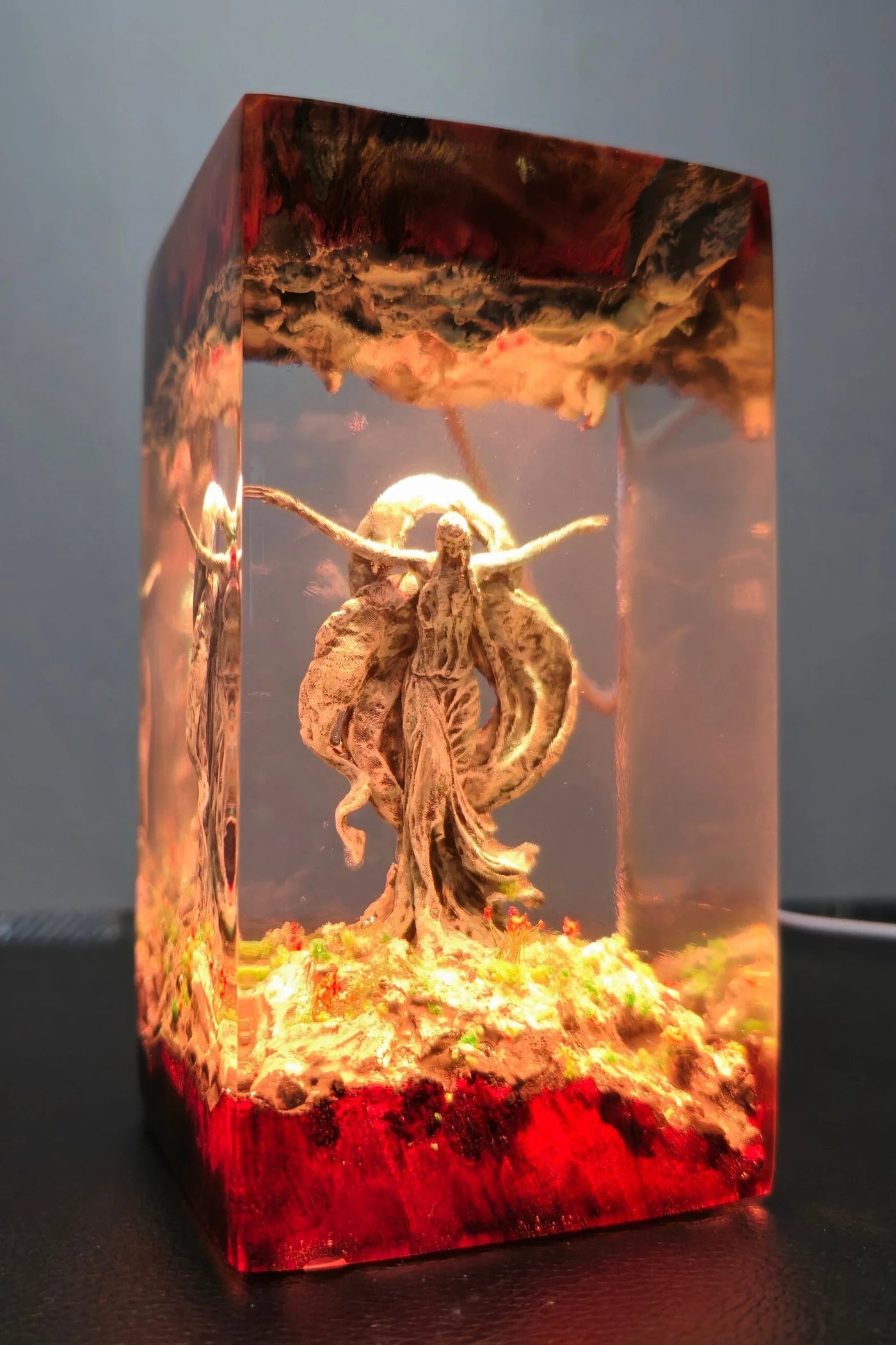 Queen Marika the Eternal Elden Ring Epoxy Resin Lamp, Night Light