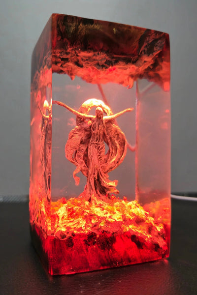 Queen Marika the Eternal Elden Ring Epoxy Resin Lamp, Night Light