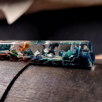 Marvel The Flash Spacebar Artisan Keycaps Epoxy Resin