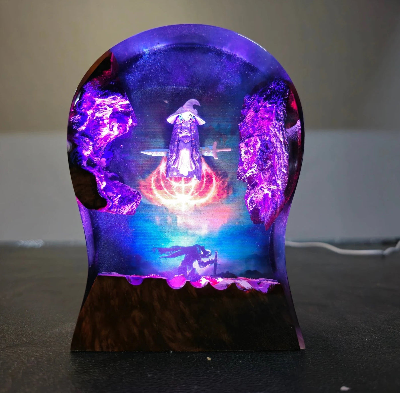 Ranni The Witch Elden Ring Headphone Stand Epoxy Resin Lamp, Night Light