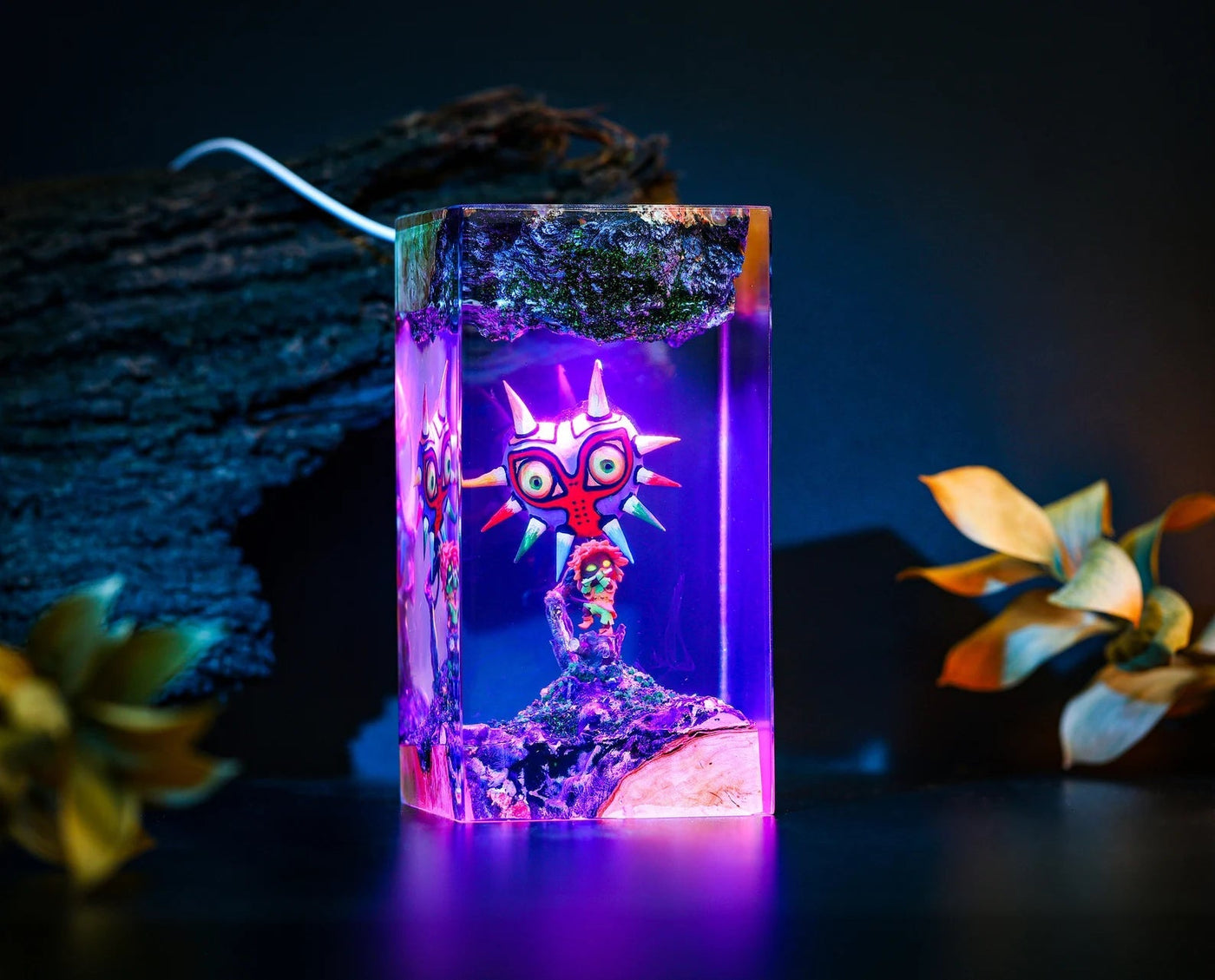 Zelda Majora's Mask 3D Epoxy Resin Lamp, Night Light