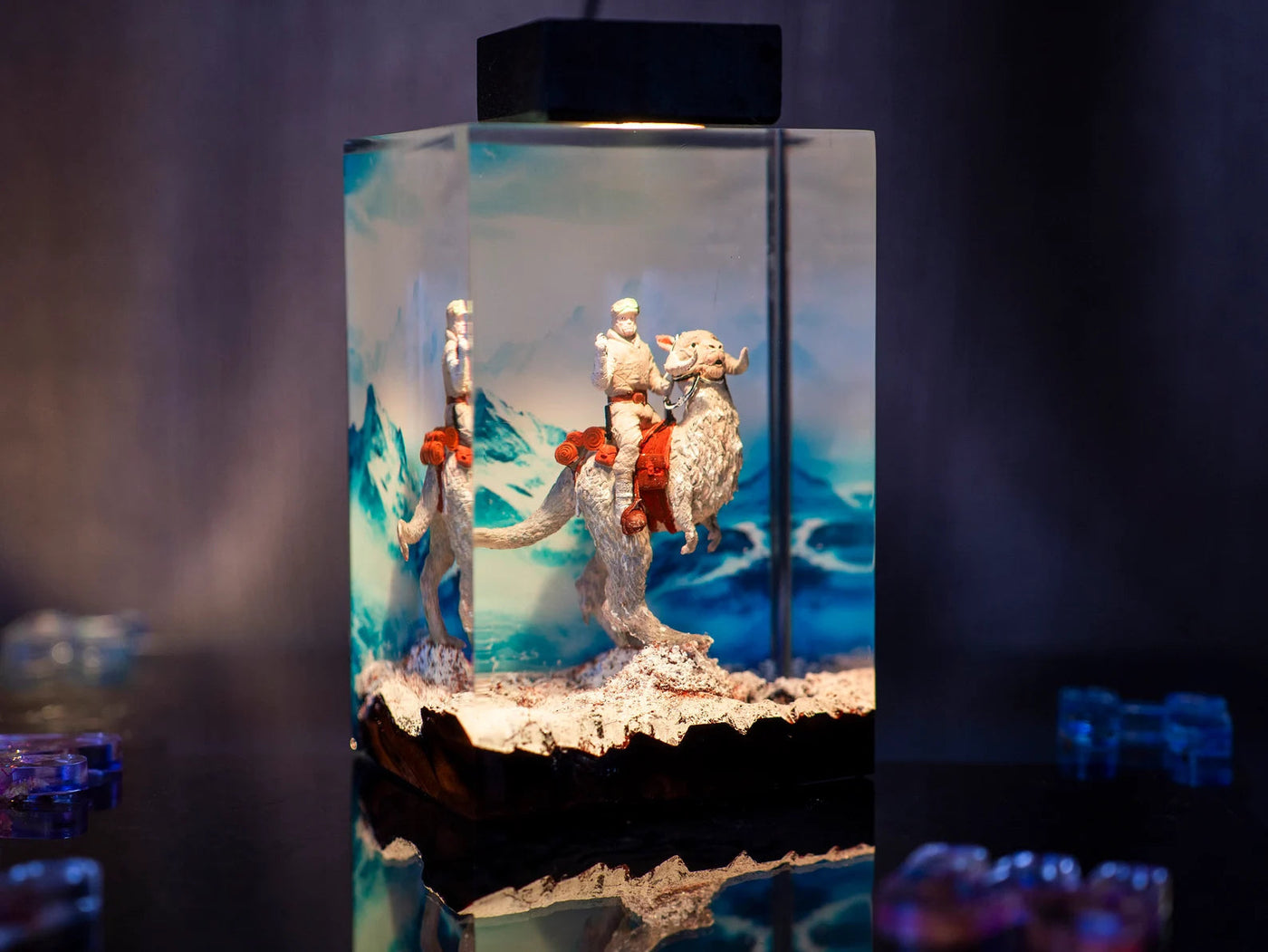 Star Wars Luke Skywalker Riding Tauntaun Epoxy Resin Lamp, Night Light