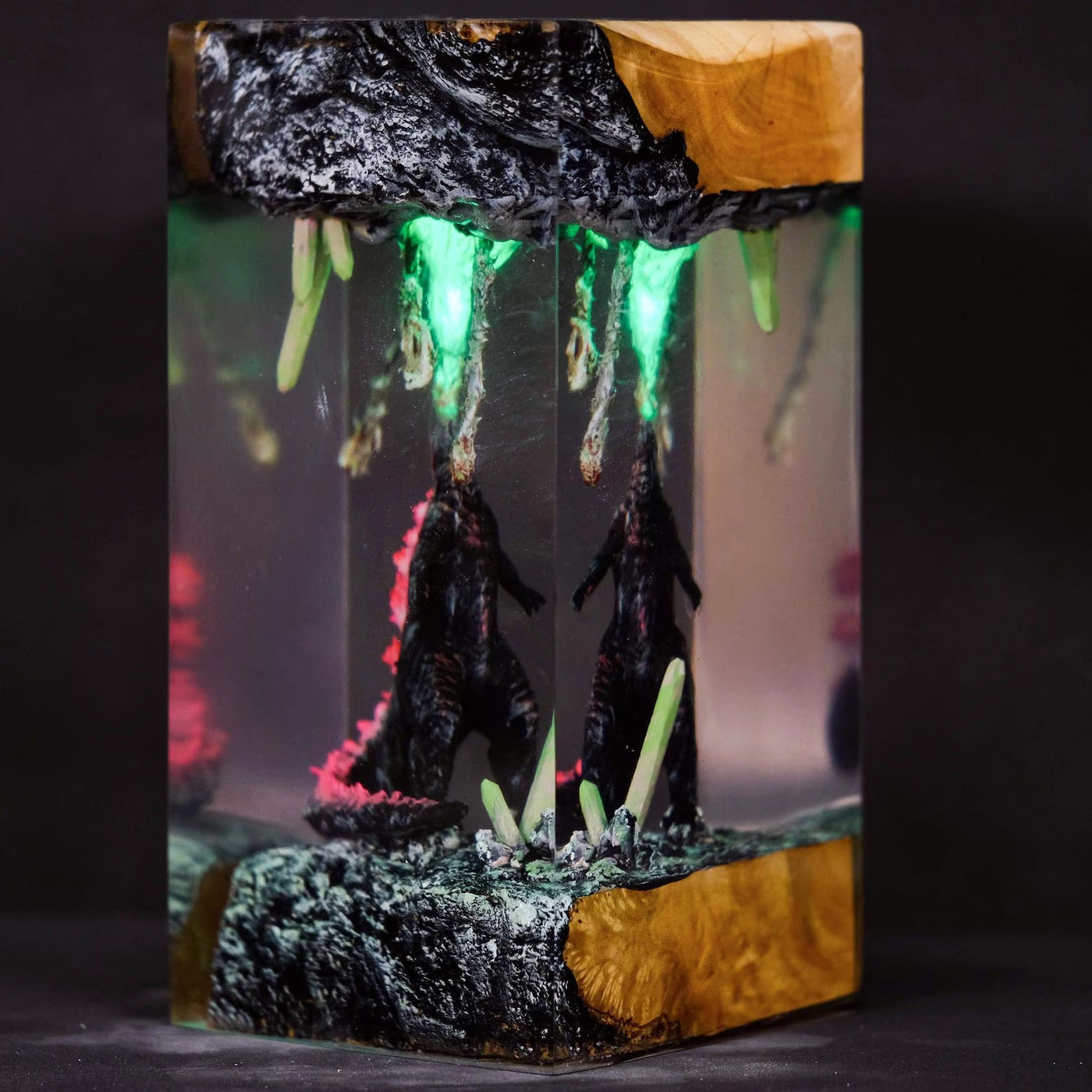 Godzilla Epoxy Resin Lamp, Night Light