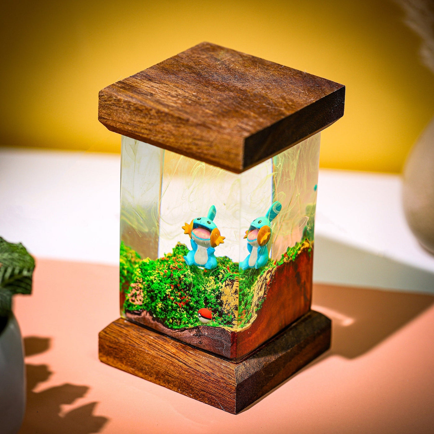 Pokemon Mudkip Epoxy Resin Lamp, Night Light