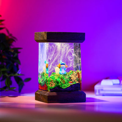 Pokemon Mudkip Epoxy Resin Lamp, Night Light