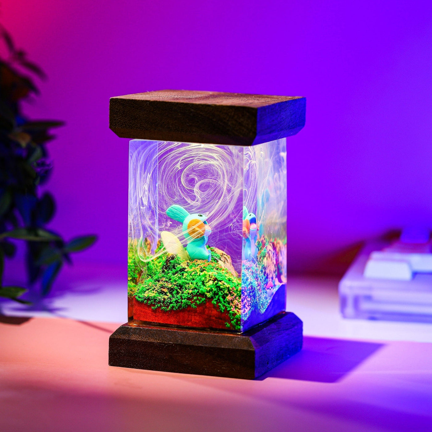 Pokemon Mudkip Epoxy Resin Lamp, Night Light