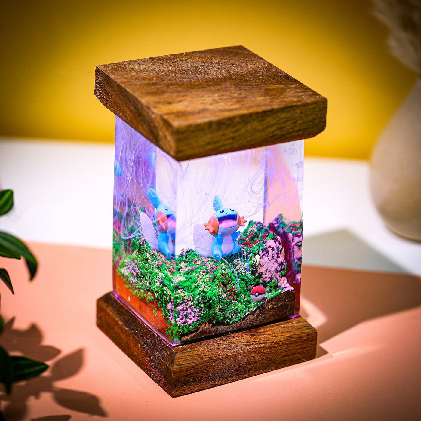 Pokemon Mudkip Epoxy Resin Lamp, Night Light