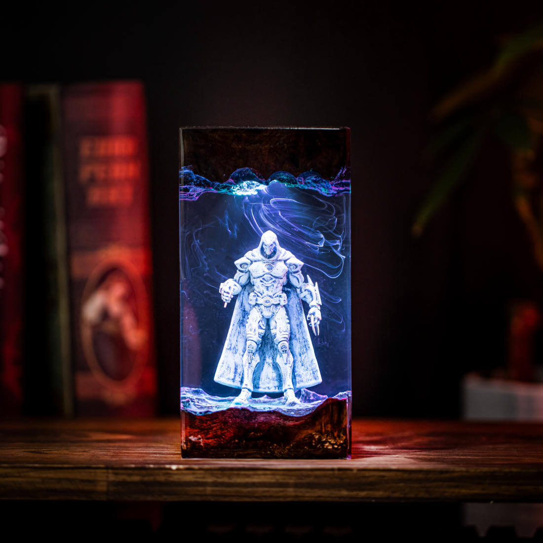 MCU Marvel Rivals Moon Knight Epoxy Resin Lamp, Night Light