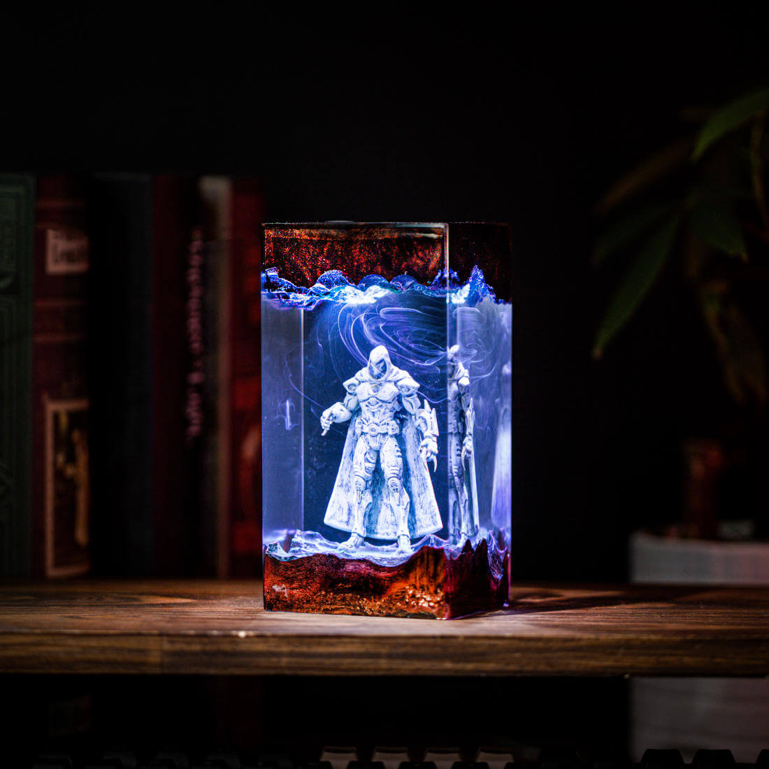 MCU Marvel Rivals Moon Knight Epoxy Resin Lamp, Night Light