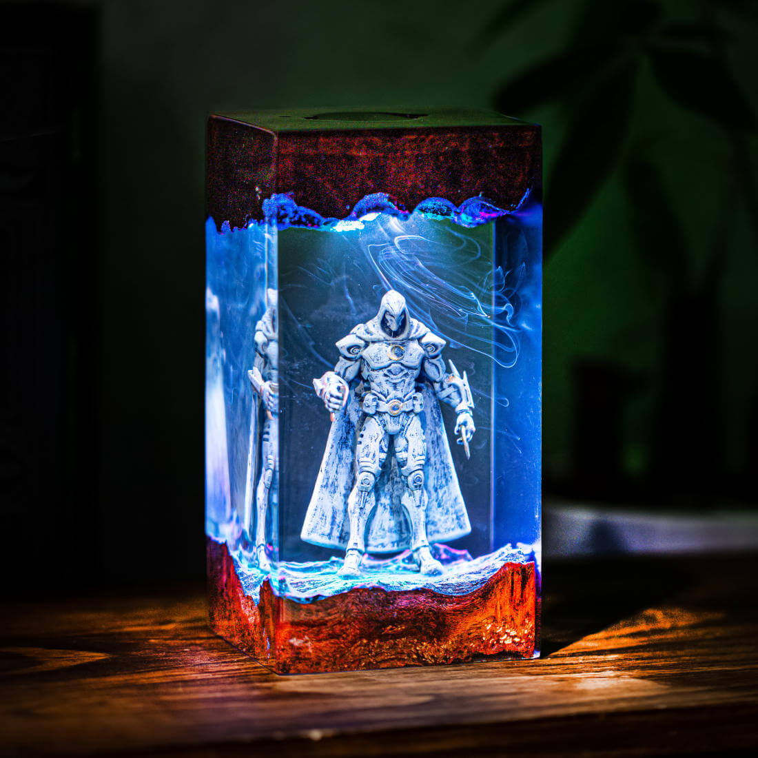 MCU Marvel Rivals Moon Knight Epoxy Resin Lamp, Night Light