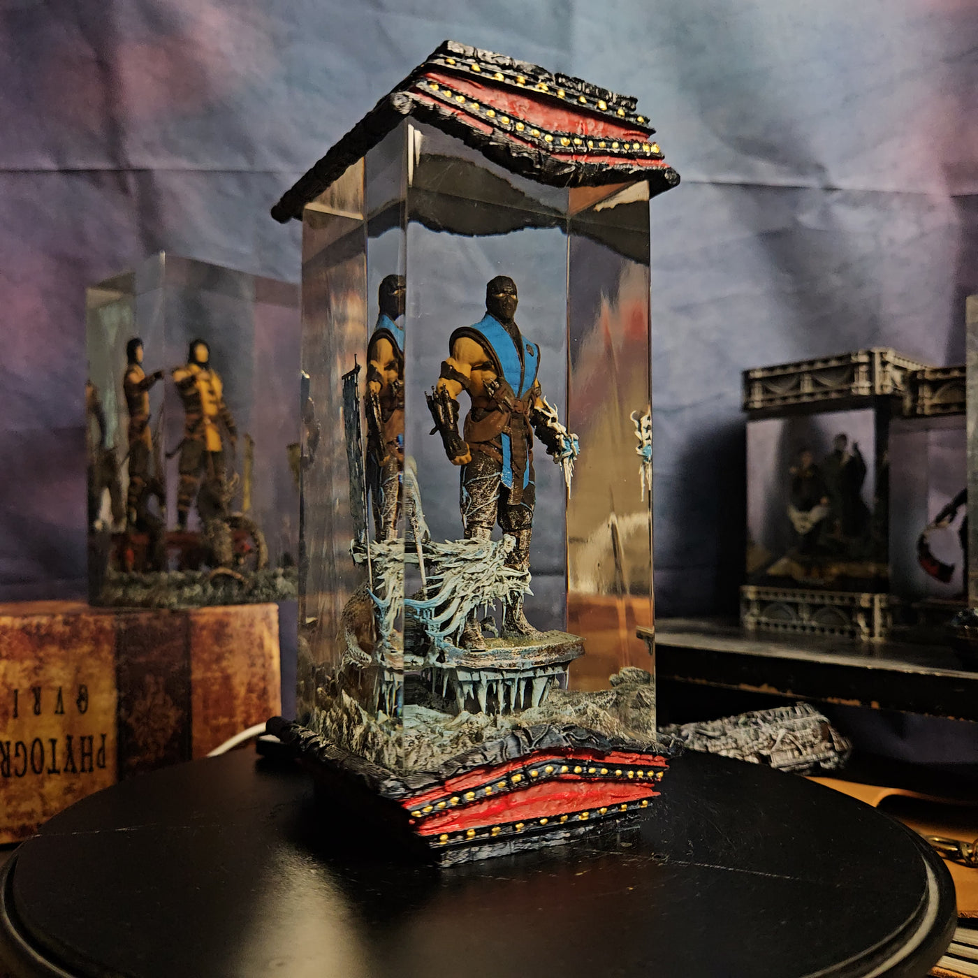 Mortal Kombat Sub-Zero Kuai Liang Epoxy Resin Lamp, Night Light, Wireless Lights
